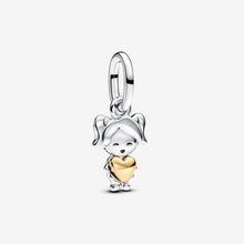 Carica l'immagine nel visualizzatore di Gallery, Charm Pendente Bimba Felice