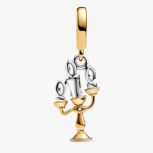 Cargar imagen en el visor de la galería, Charm Pendente Disney, La Bella e la Bestia, Pendente Lumiere