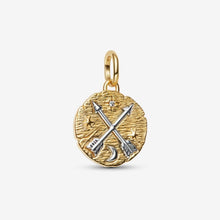 Load image into Gallery viewer, Charm Medallion Frecce "Ad Meliora"