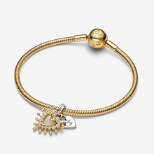 Cargar imagen en el visor de la galería, Charm pendente Cuore Luminoso doppio