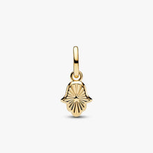 Carica l'immagine nel visualizzatore di Gallery, Charm Mini Pendente Mano di Fatima Verde Pandora ME