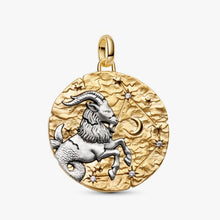 Carica l'immagine nel visualizzatore di Gallery, Charm Medallion XL Capricorno "Nihil Difficile Volenti"