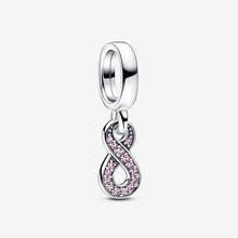 Cargar imagen en el visor de la galería, Charm Pendente Infinito Rosa
