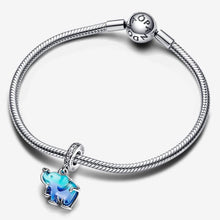 Load image into Gallery viewer, Charm Pendente Elefante Vetro di Murano Blu