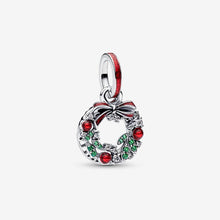 Cargar imagen en el visor de la galería, Charm Pendente Doppio Ghirlanda di Natale