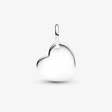 Cargar imagen en el visor de la galería, Charm Pendente Cuore con Pietra Rossa Scuro Gennaio