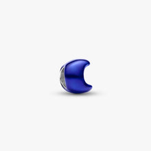 Cargar imagen en el visor de la galería, Mini Charm Luna effetto metallico blu