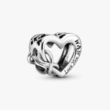 Load image into Gallery viewer, Charm a cuore Infinito Ti Amo Mamma