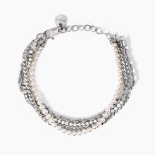 Cargar imagen en el visor de la galería, Bracciale da donna in acciaio con tre catene Kidult 831029