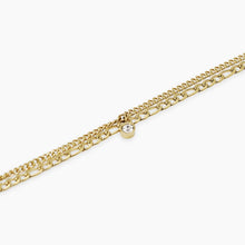 Load image into Gallery viewer, Bracciale da donna in acciaio dorato con catene e ciondolo Style 31 Kidult 831065