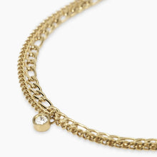 Load image into Gallery viewer, Bracciale da donna in acciaio dorato con catene e ciondolo Style 31 Kidult 831065