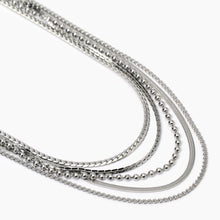 Carica l'immagine nel visualizzatore di Gallery, Collana da donna in acciaio con catene multiple Kidult 851022