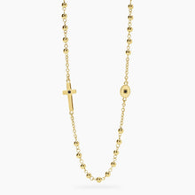 Carica l'immagine nel visualizzatore di Gallery, Collana da uomo in acciaio dorato con croce Style 01 Kidult 851089