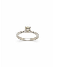 Carica l'immagine nel visualizzatore di Gallery, De Gaetano Gioielli Anello di Fidanzamento in oro bianco 9kt con Diamante naturale da 0,21 carati colore G purezza VS