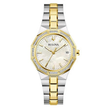Carica l'immagine nel visualizzatore di Gallery, Orologio Solo Tempo Da Donna Bulova Octagon Lady Diamonds 98R299