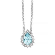 Carica l'immagine nel visualizzatore di Gallery, Collana da donna in argento con topazio Miluna CLD4836