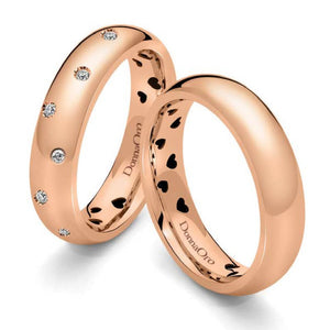 Anelli Fedi “Serena” in oro e diamanti di Donna Oro 5 mm