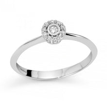 Carica l'immagine nel visualizzatore di Gallery, Anello da donna in Oro Bianco con Diamanti Miluna LID3645