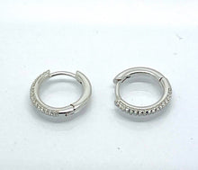 Carica l'immagine nel visualizzatore di Gallery, Cerchi in argento e pavè di zirconi dm 16mm Cod. 77024