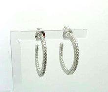 Carica l'immagine nel visualizzatore di Gallery, Cerchi in argento 925 e pavè di zirconi COD 77026