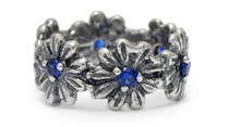 Cargar imagen en el visor de la galería, Anello da donna in argento 925 Maestro Riverso Primule AnPrm12-15/Bl