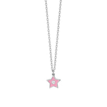 Cargar imagen en el visor de la galería, Collana bambina in acciaio con stella Luca Barra JC142