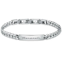 Carica l'immagine nel visualizzatore di Gallery, Bracciale da uomo in acciaio e targhetta Maserati Iconic JM222AVD06