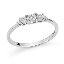 Carica l'immagine nel visualizzatore di Gallery, Anello da Donna Miluna in oro bianco Trilogy LID3900