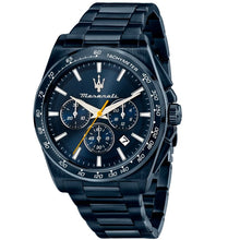 Cargar imagen en el visor de la galería, Orologio cronografo da Uomo Maserati Velocità Blue Edition R8873652008