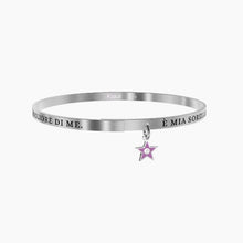 Cargar imagen en el visor de la galería, Pulsera rígida de acero para mujer Ella es mi hermana, mi mejor amiga... Kidult 731882