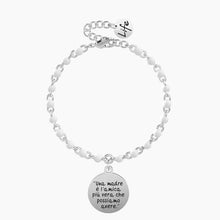 Cargar imagen en el visor de la galería, Pulsera de mujer de acero con cadena rolò y colgante redondo Figlia Kidult 731908