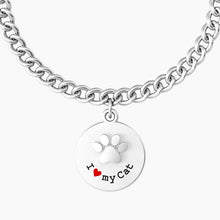 Cargar imagen en el visor de la galería, Pulsera de mujer Kidult 731964 de acero con colgante redondo "comfort fit"