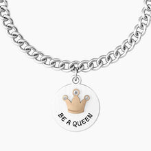 Cargar imagen en el visor de la galería, Pulsera de mujer Kidult 731970 de acero con colgante redondo "comfort fit"