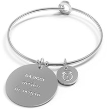 Load image into Gallery viewer, Women's bracelet 10 Good Resolutions bangle ''From today I arrive on time'' B4985