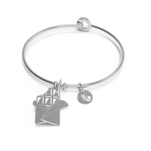 Carica l'immagine nel visualizzatore di Gallery, Bracciale da donna 10 Buoni Propositi bangle ''Da oggi mangio meno cioccolato'' B5029