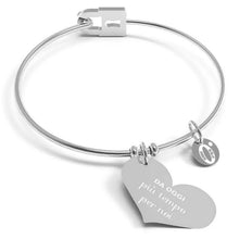 Carica l'immagine nel visualizzatore di Gallery, Bracciale da donna 10 Buoni Propositi bangle ''Da oggi più tempo per noi'' B5161