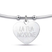 Load image into Gallery viewer, Luca Barra women's bracelet with heart for engravings BK2120