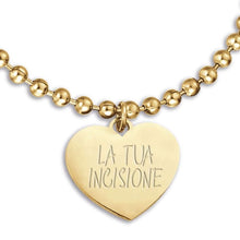 Load image into Gallery viewer, Luca Barra women's bracelet with heart for engravings BK2125