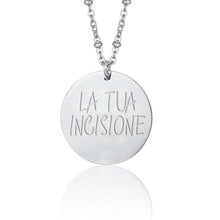 Load image into Gallery viewer, Luca Barra women's necklace With engraving plate CK1568