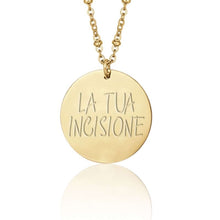 Load image into Gallery viewer, Luca Barra women's necklace With engraving plate CK1569