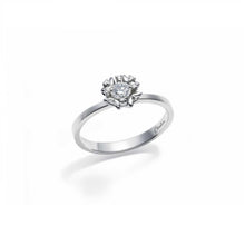Carica l'immagine nel visualizzatore di Gallery, Anello Da Donna Miluna Solitario In Oro Bianco 18Kt con Diamante LID3024-009