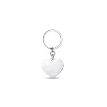 Load image into Gallery viewer, Luca Barra steel key ring with heart for engravings PK242