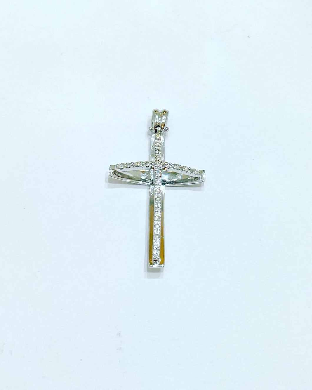 1760 Alchimie Croce in oro Bianco uomo con diamanti