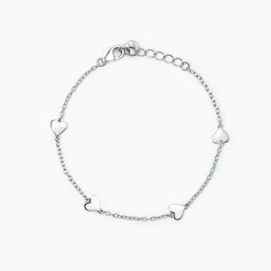 Bracciale bimba in argento con cuori MON AMOUR Mabina 533770