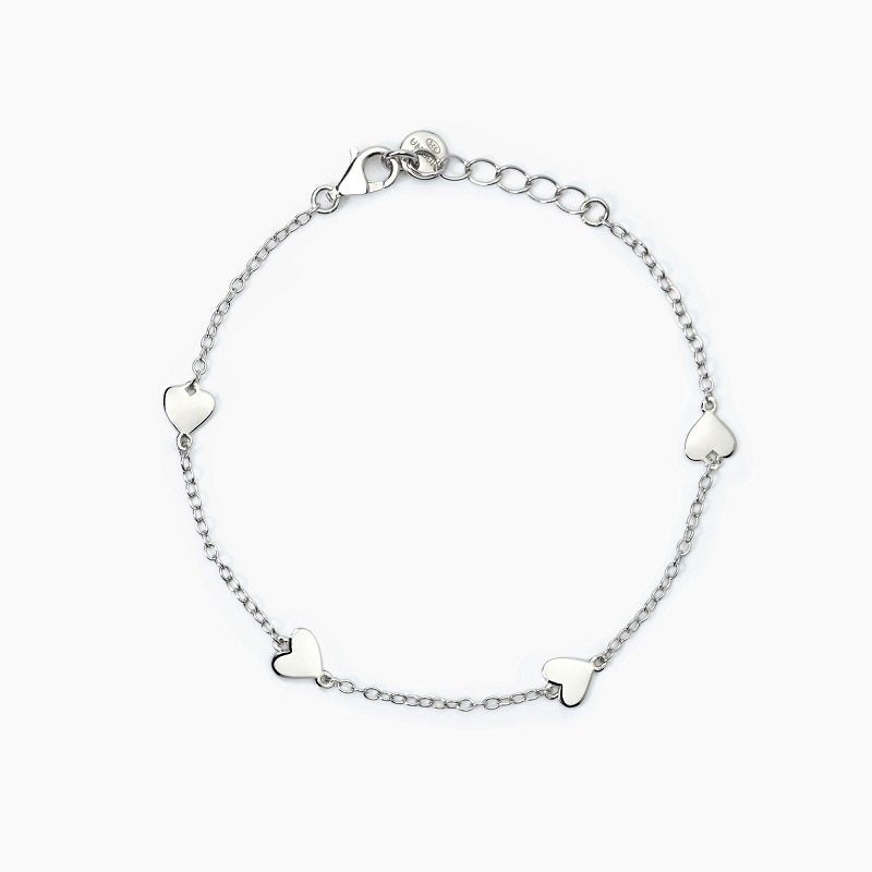 Bracciale bimba in argento con cuori MON AMOUR Mabina 533770