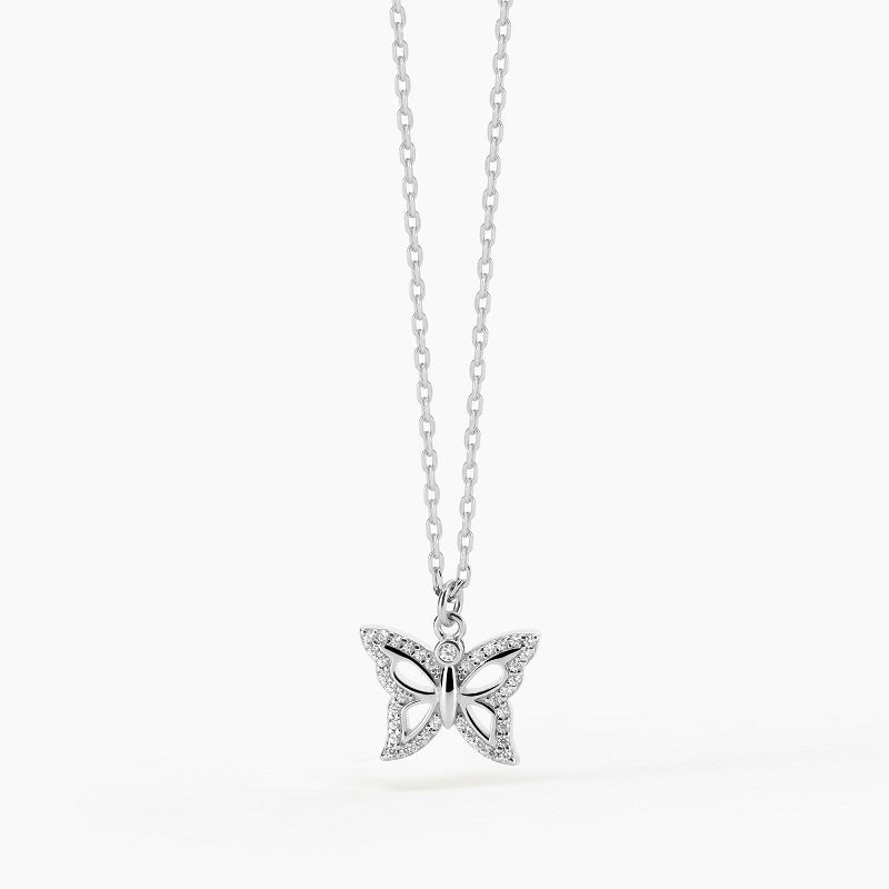 Collana da donna in argento con ciondolo a forma di farfalla SPRING LIFE Mabina 553403