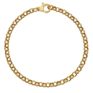 Bracciale da donna Giovanni Raspini in argento dorato catena rolò 08558