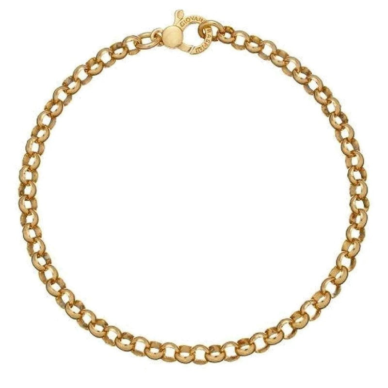 Bracciale da donna Giovanni Raspini in argento dorato catena rolò 08558