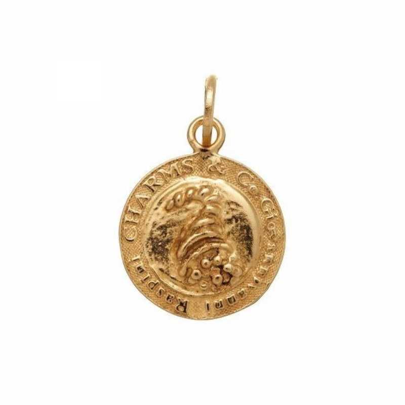 Charm in Argento 925 dorato Moneta Cornucopia Giovanni Raspini 08567