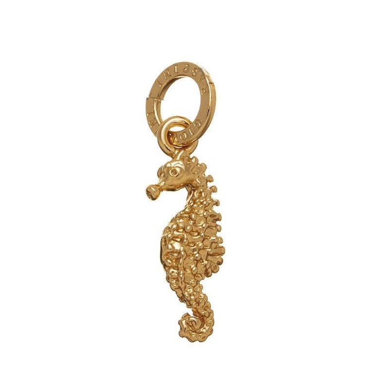 Charm in 925 Silver with golden seahorse Giovanni Raspini 08568